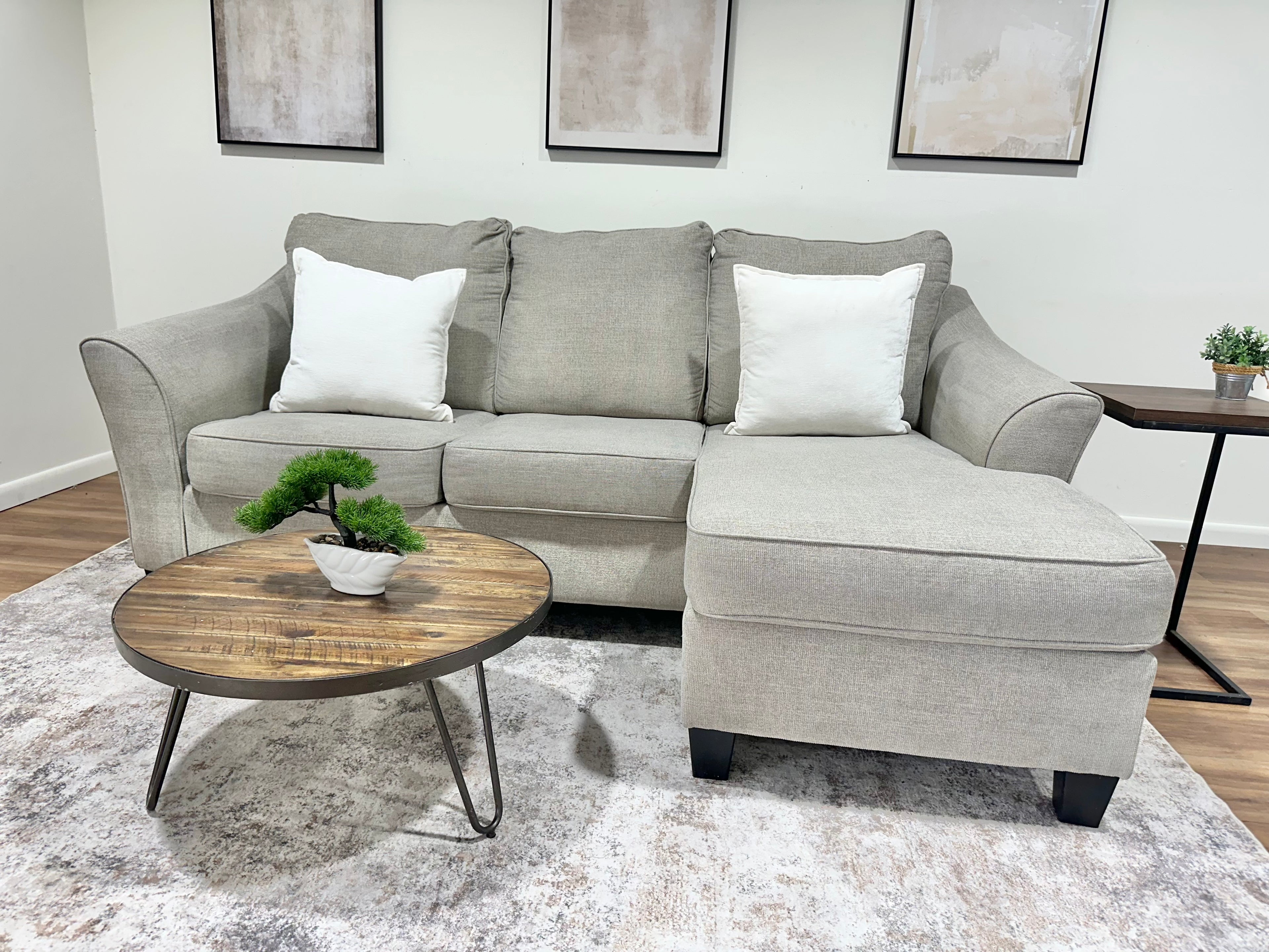 Beige Reversible Ashley Brand Sectional