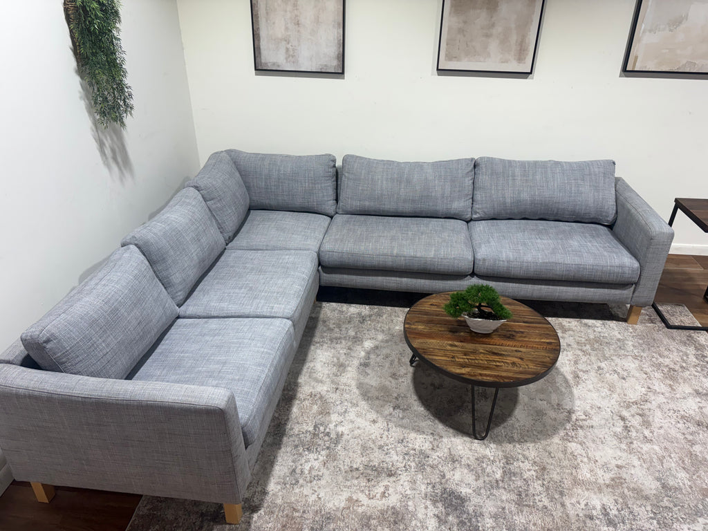 Gray IKEA Left-L Sectional