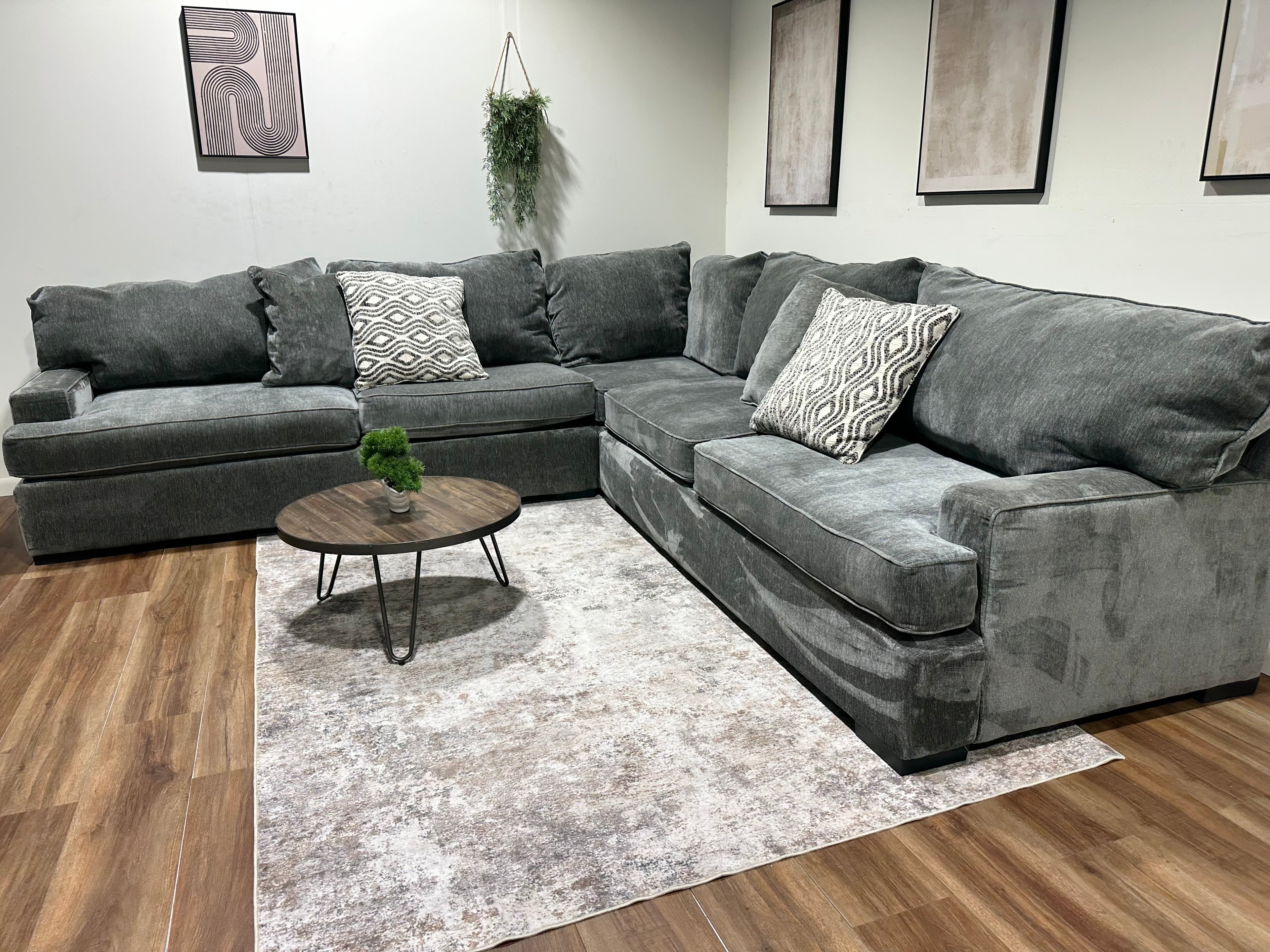 Gray Family Sectional Jonar Brand