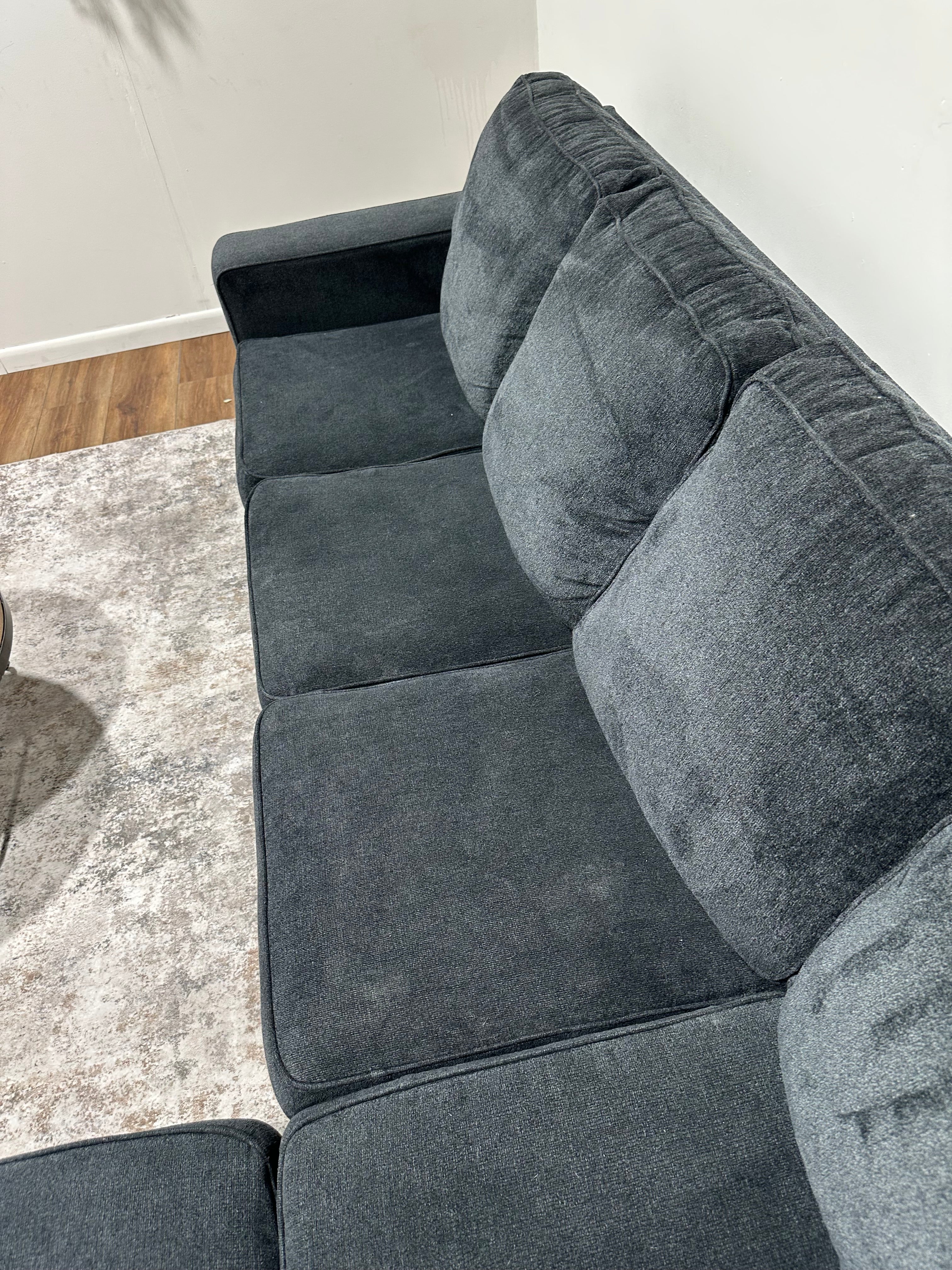Black/Blue Ashley Brand Sectional