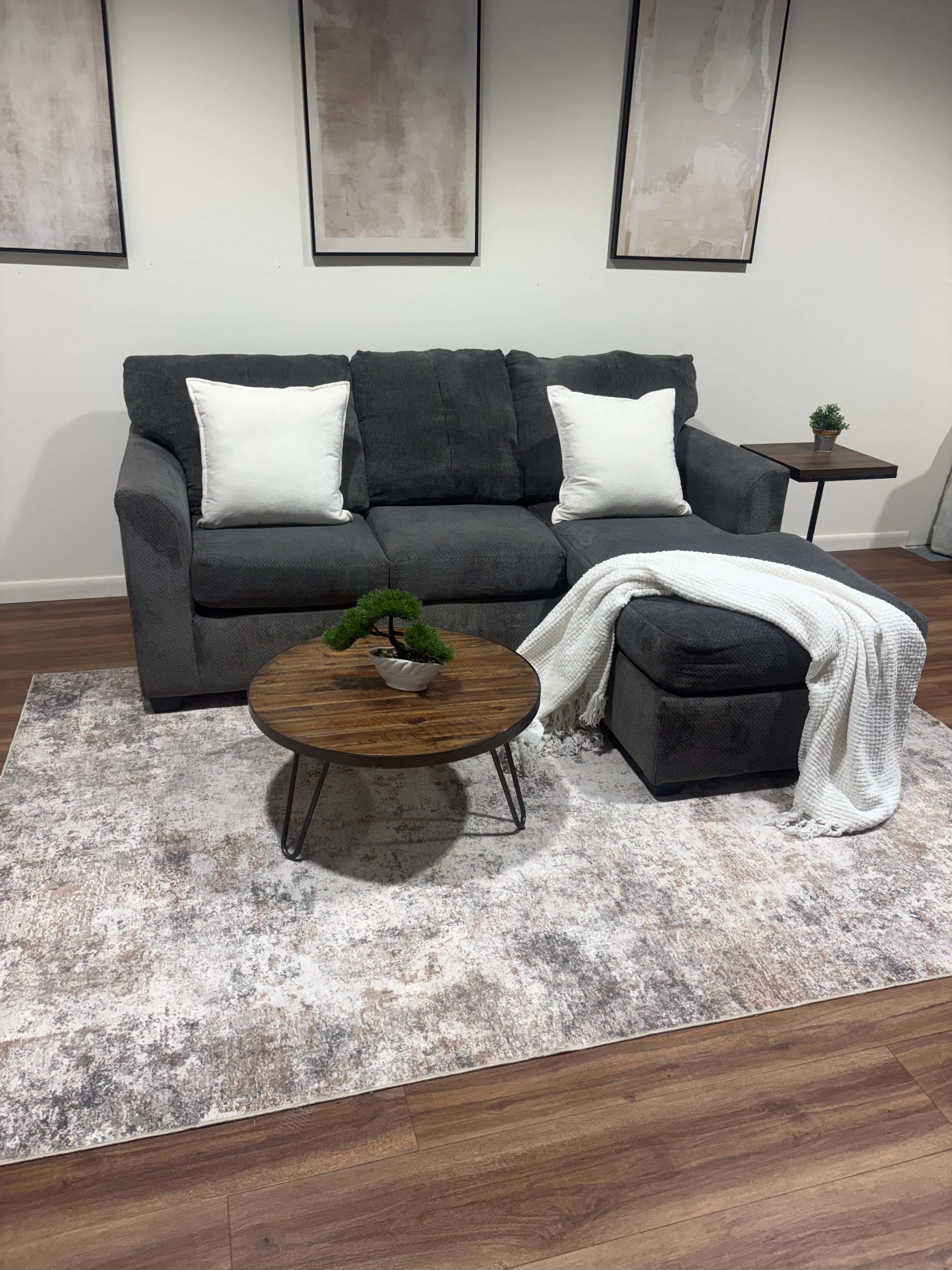 Gray Reversible Sectional