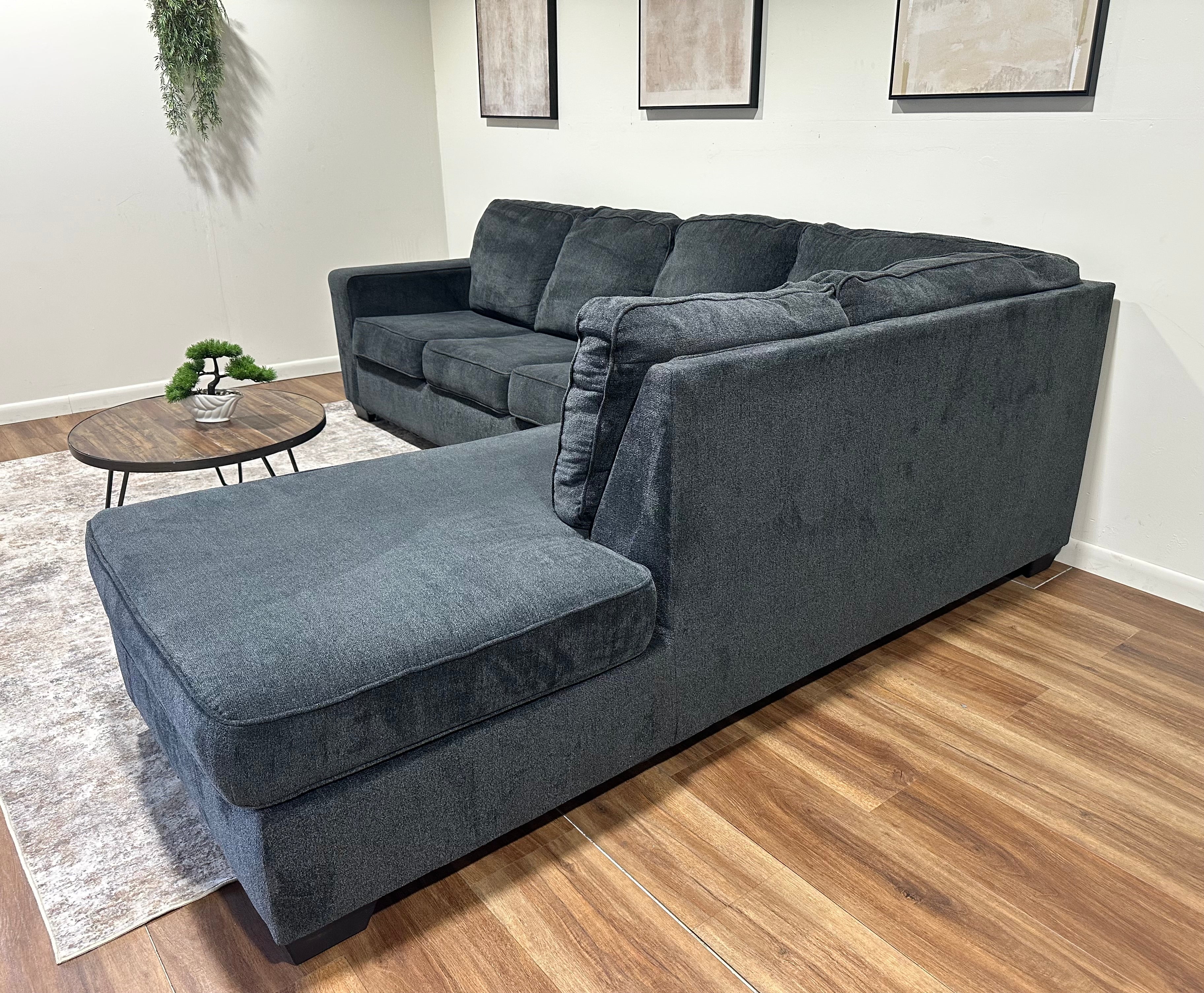 Black/Blue Ashley Brand Sectional