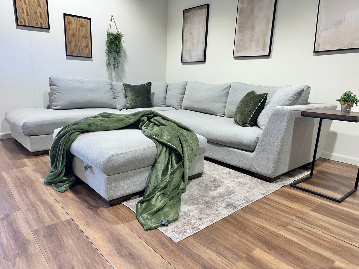 Gray Henredon Family Sectional