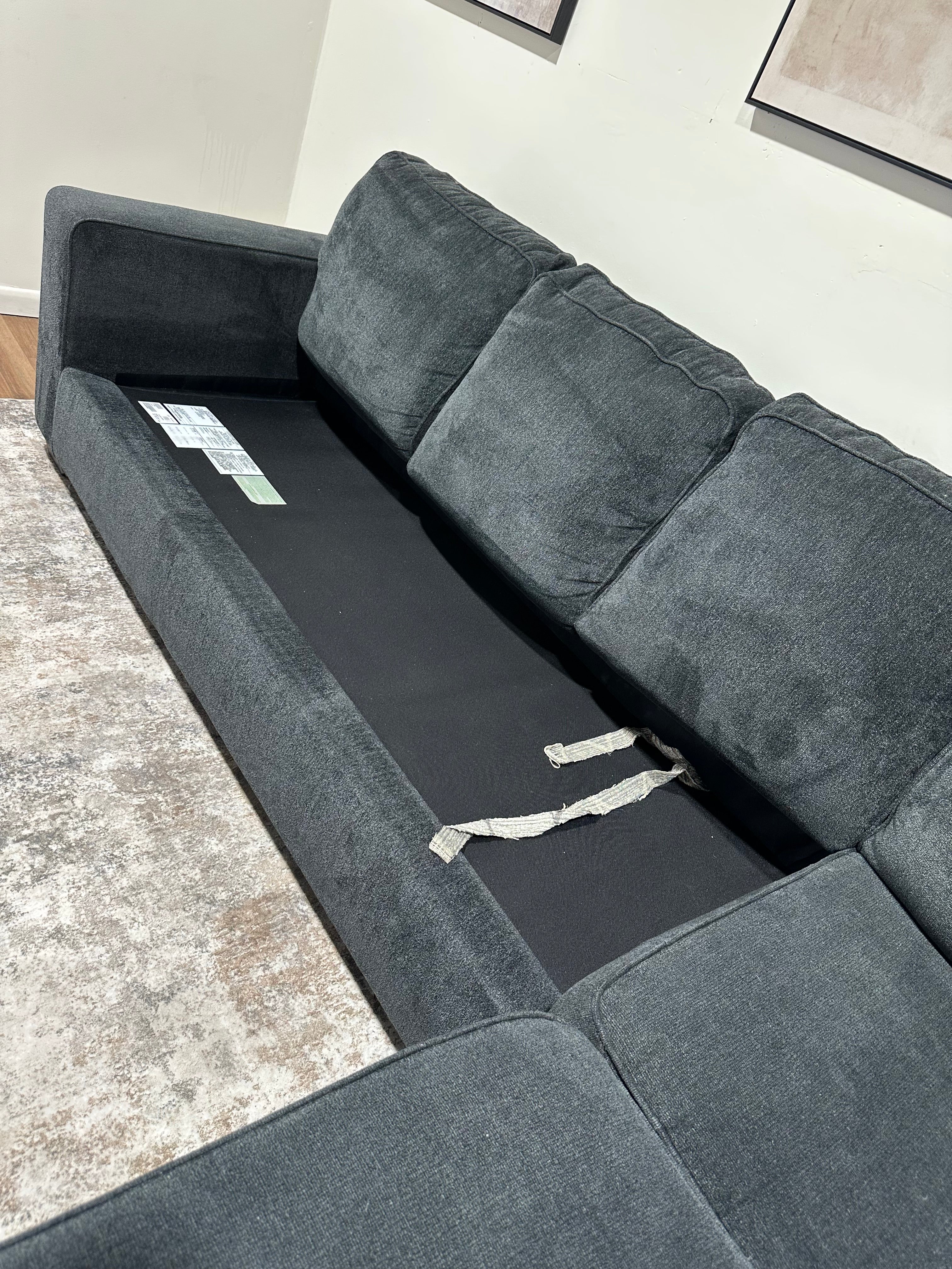 Black/Blue Ashley Brand Sectional