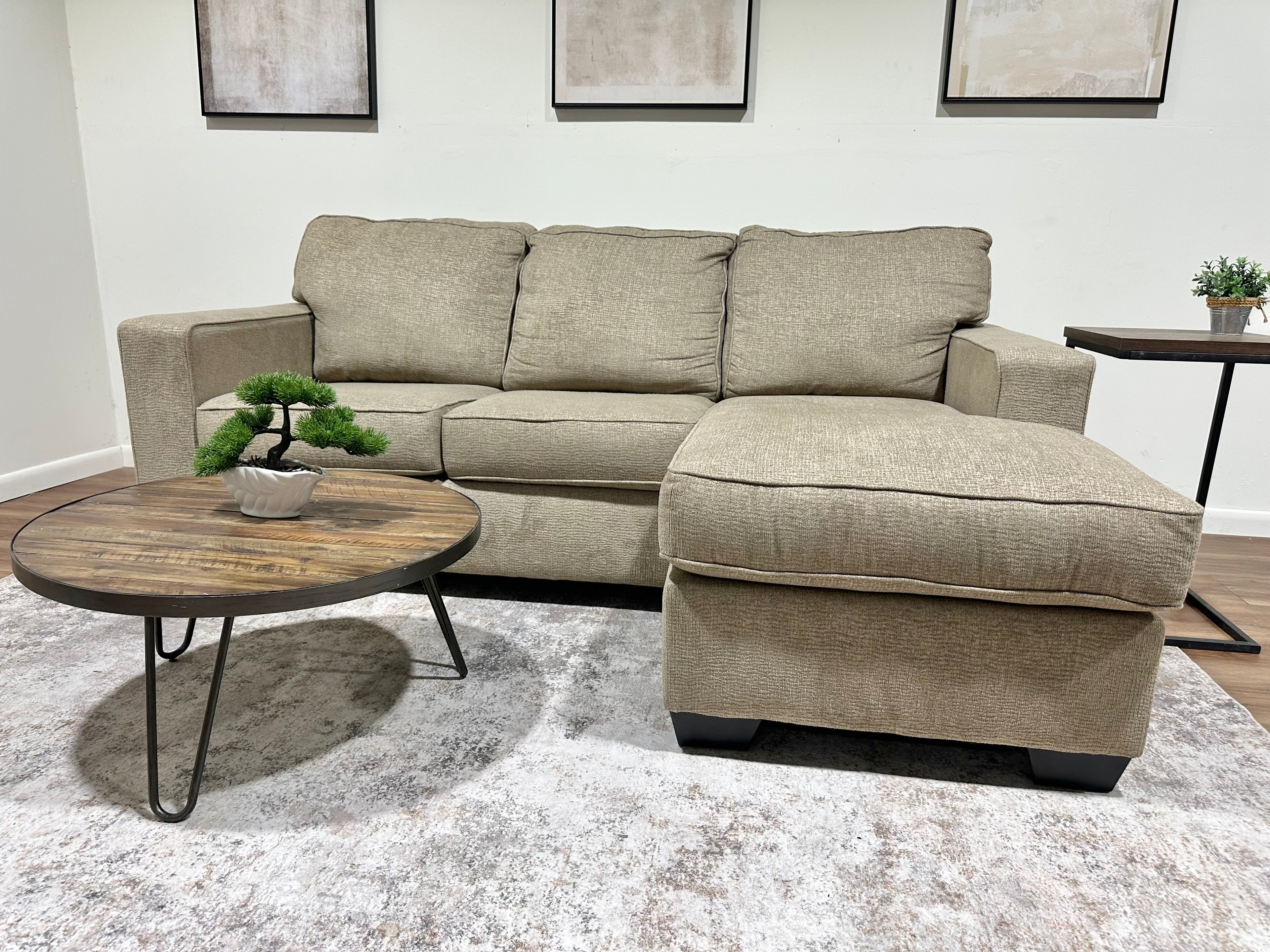 Tan Reversible Ashley Brand Sectional