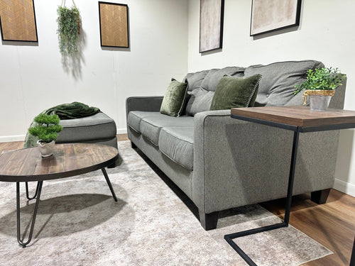Gray Sleeper Sofa w/ Queen Bed
