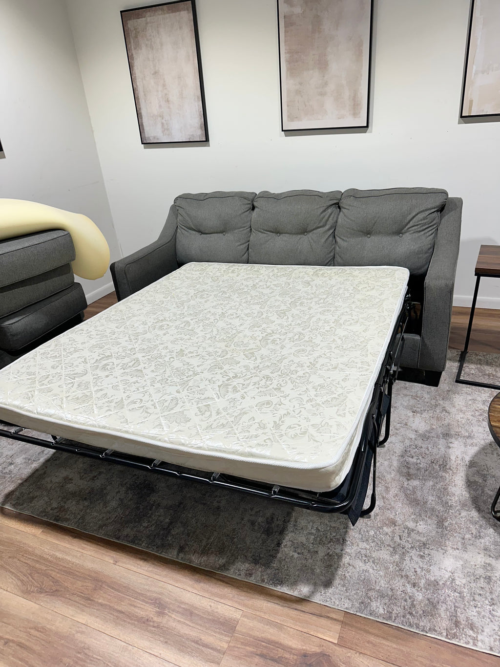 Gray Sleeper Sofa w/ Queen Bed