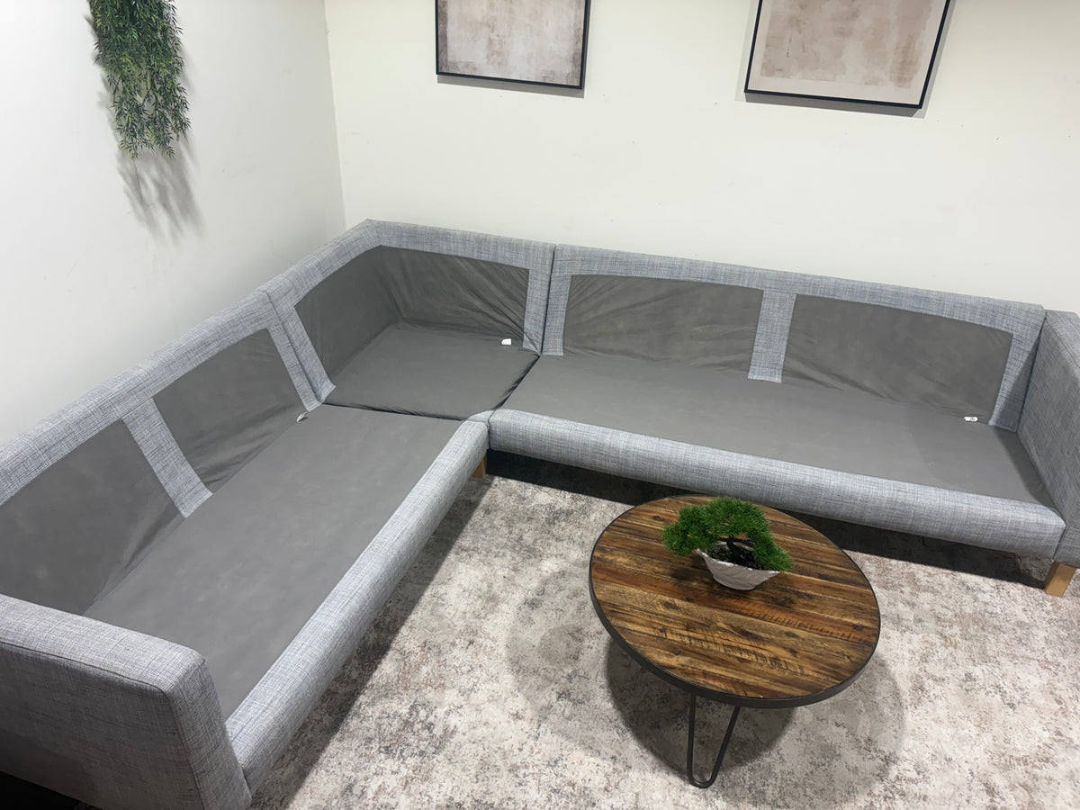 Gray IKEA Left-L Sectional