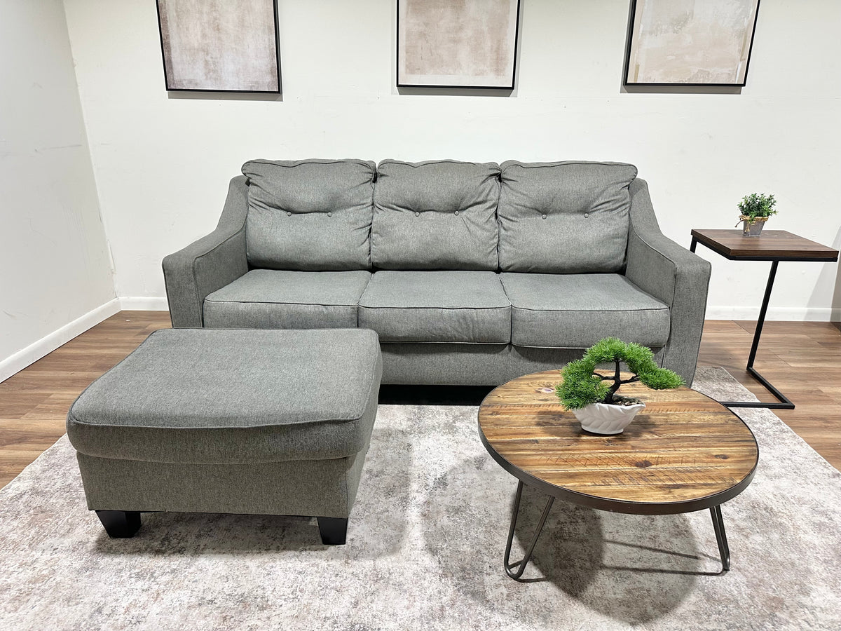 Gray Sleeper Sofa w/ Queen Bed