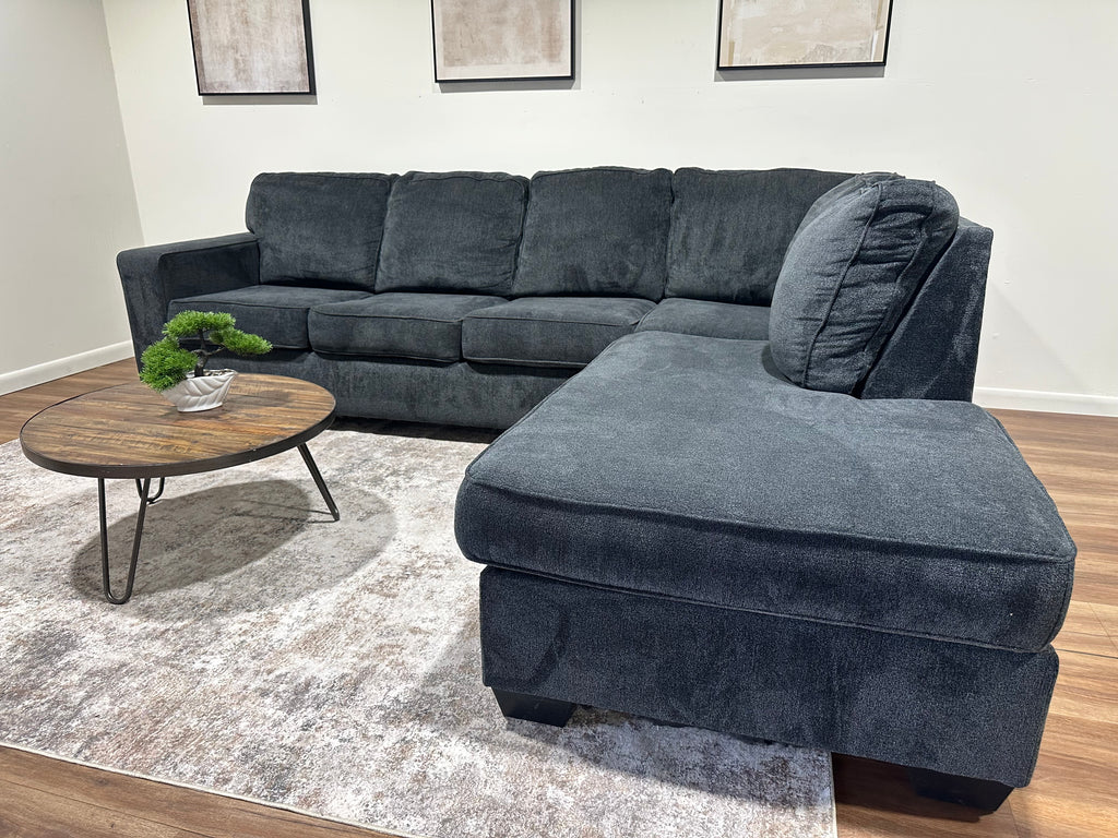 Black/Blue Ashley Brand Sectional