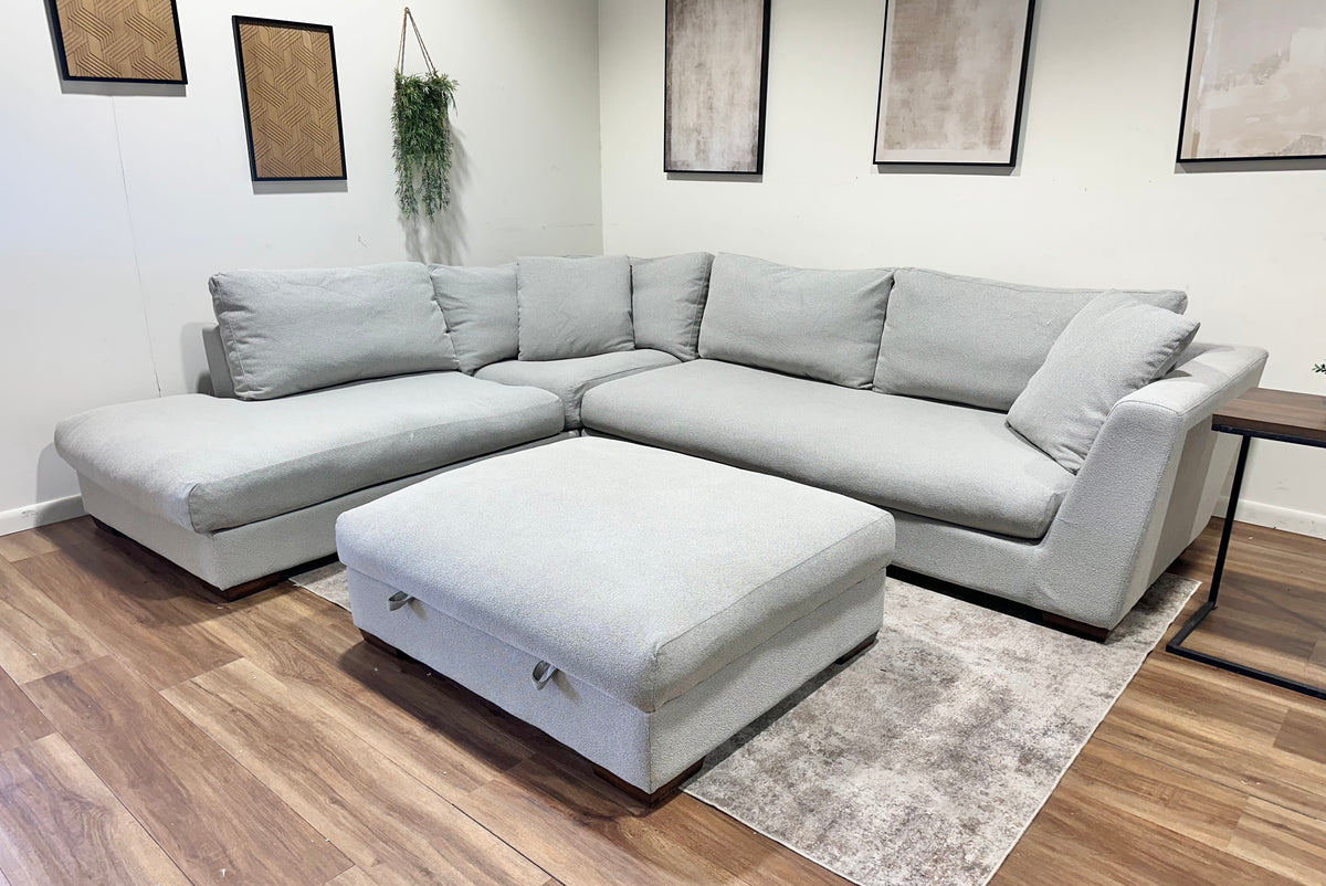 Gray Henredon Family Sectional
