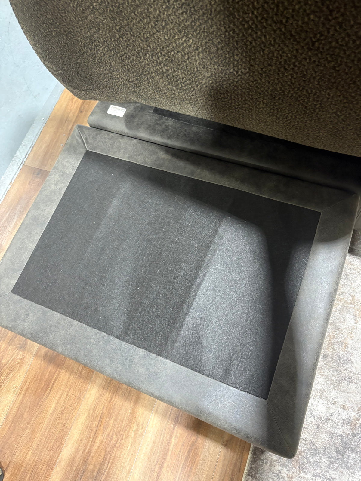 Brown Woodhaven Family Sectional with Reversible Ottoman