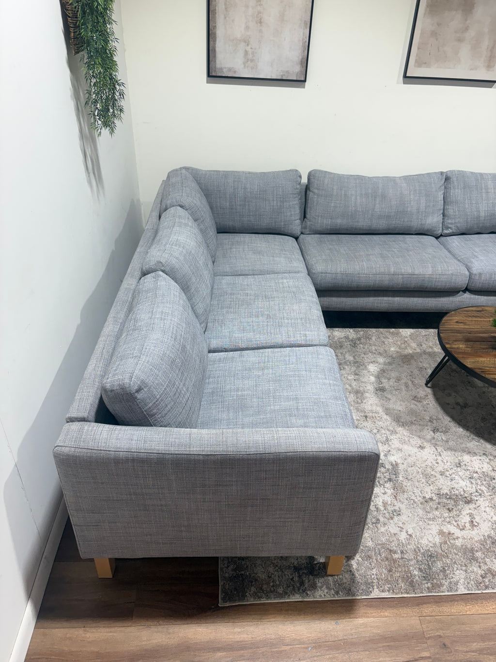 Gray IKEA Left-L Sectional