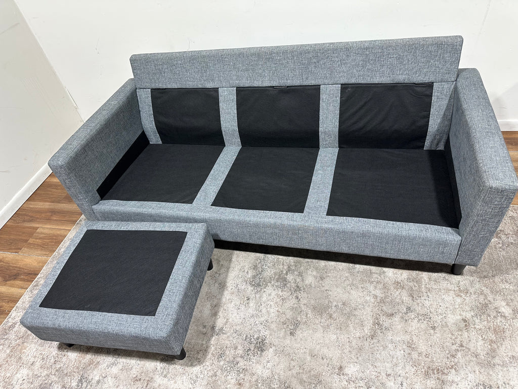 Gray Living Spaces Reversible Sectional