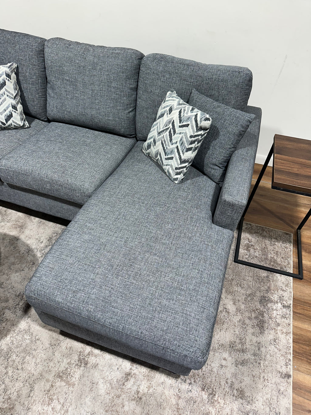 Gray Living Spaces Reversible Sectional