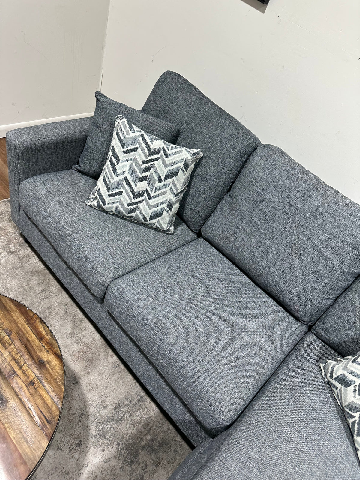 Gray Living Spaces Reversible Sectional